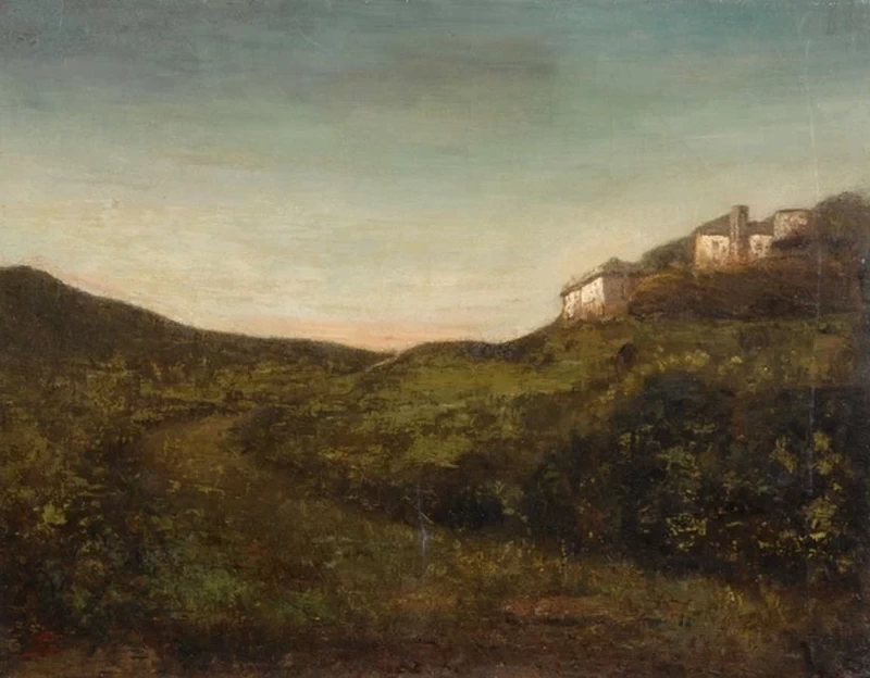 Paesaggio al tramonto